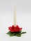 Hand Crafted Ceramic Red Rose Candle Holder-Candle NOT Included, Valentines Day Decor, Wedding Décor or Gift, Anniversary Décor or Gift